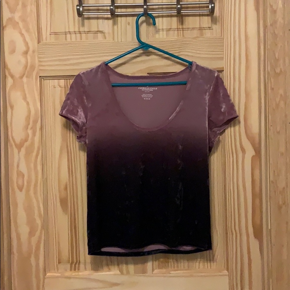 Short Sleeve Velour Top from American Eagle